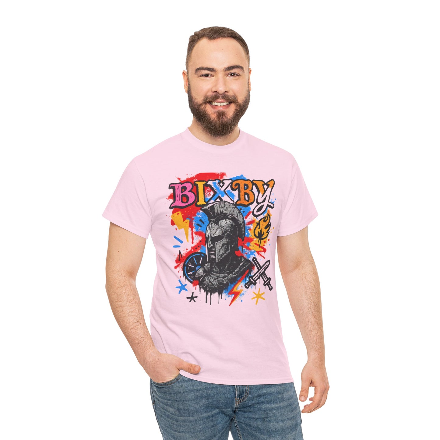 Bixby Spartan Graffiti Chaos Gildan Tee