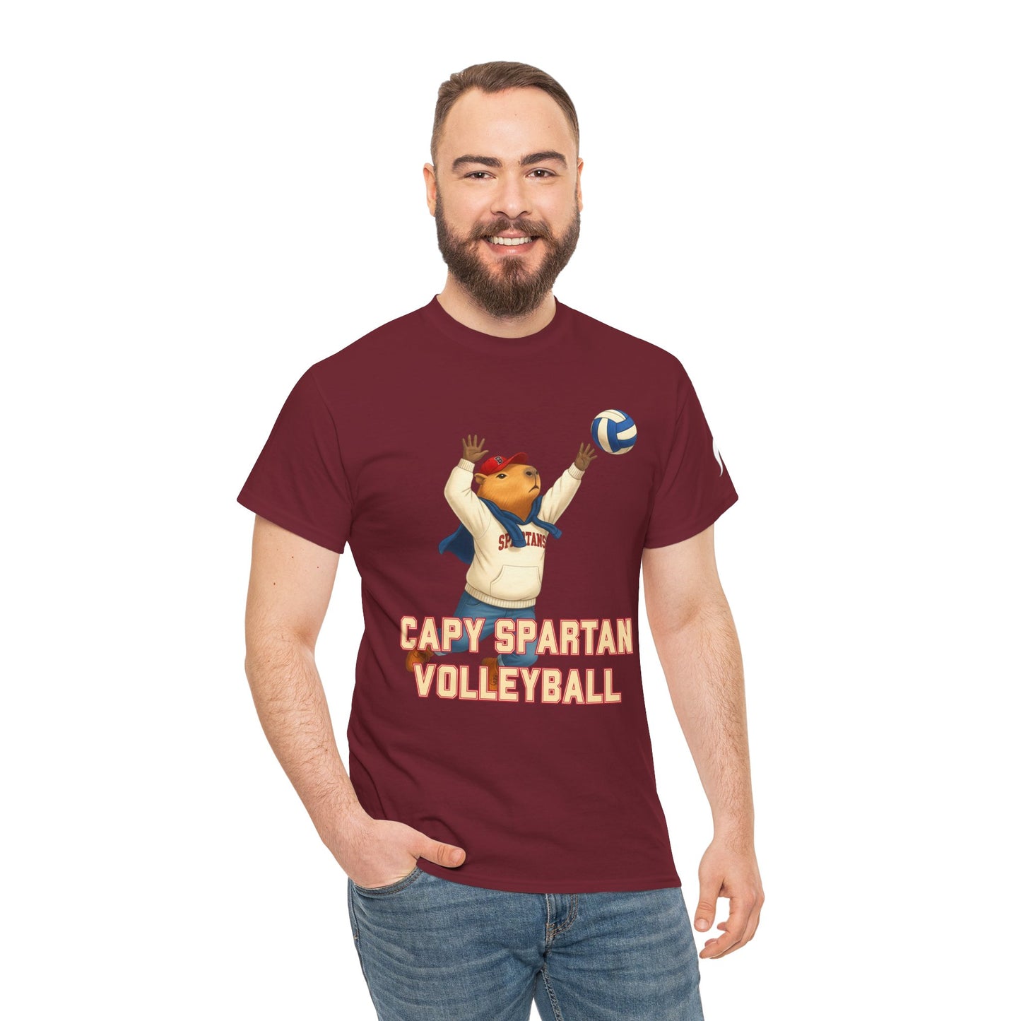 Capy Spartan Volleyball Gildan Tee