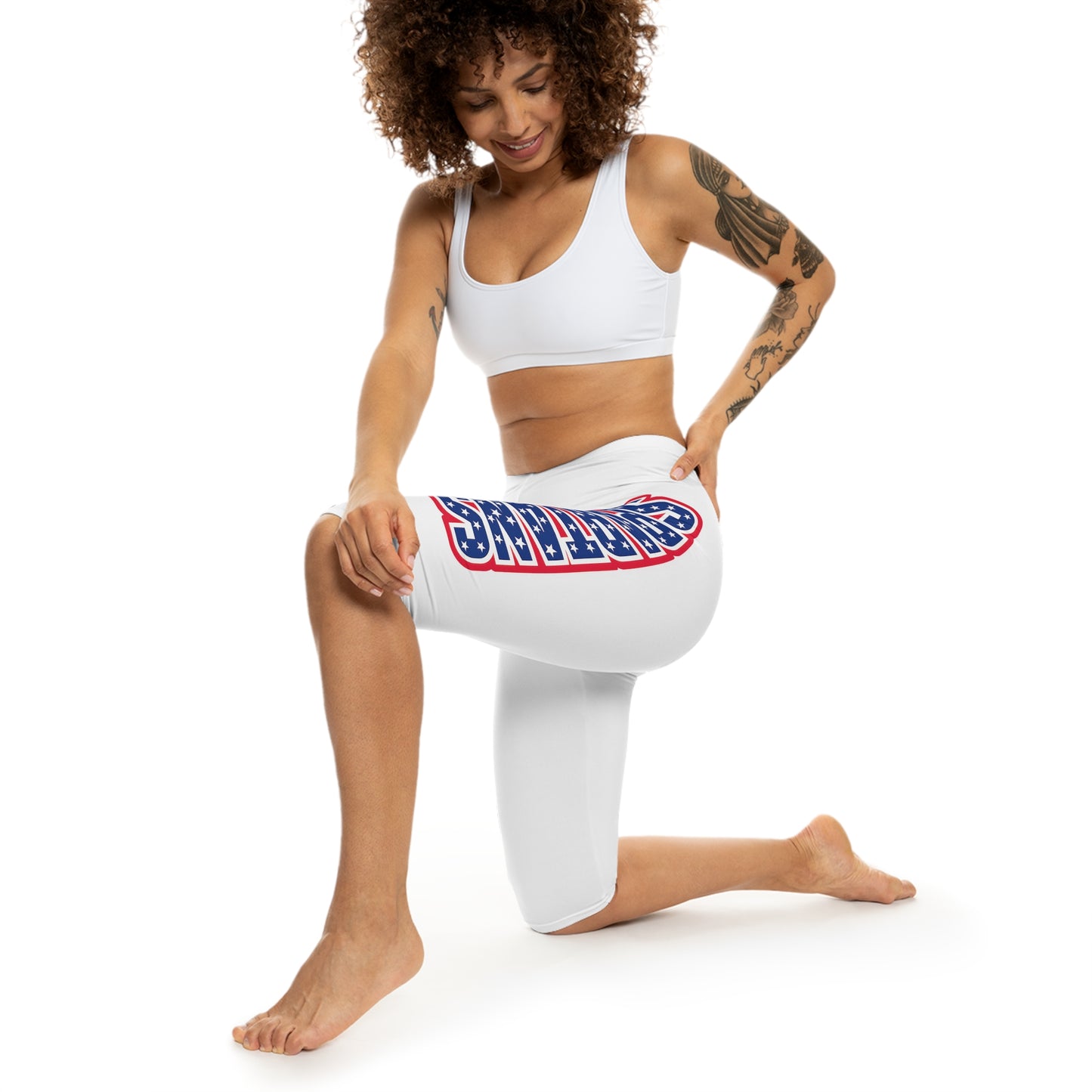 Spartans Patriotic Capri Leggings