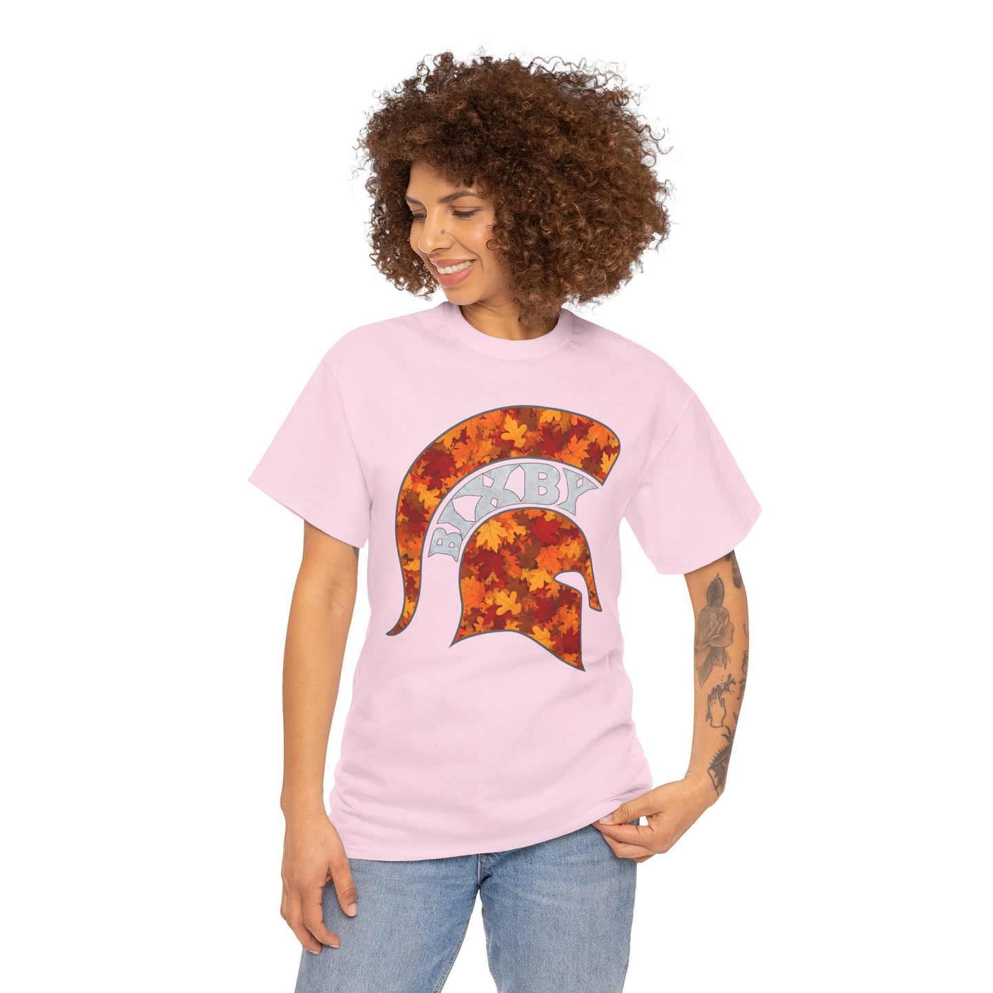 Bixby Spartan Fall Helmet Gildan Tee