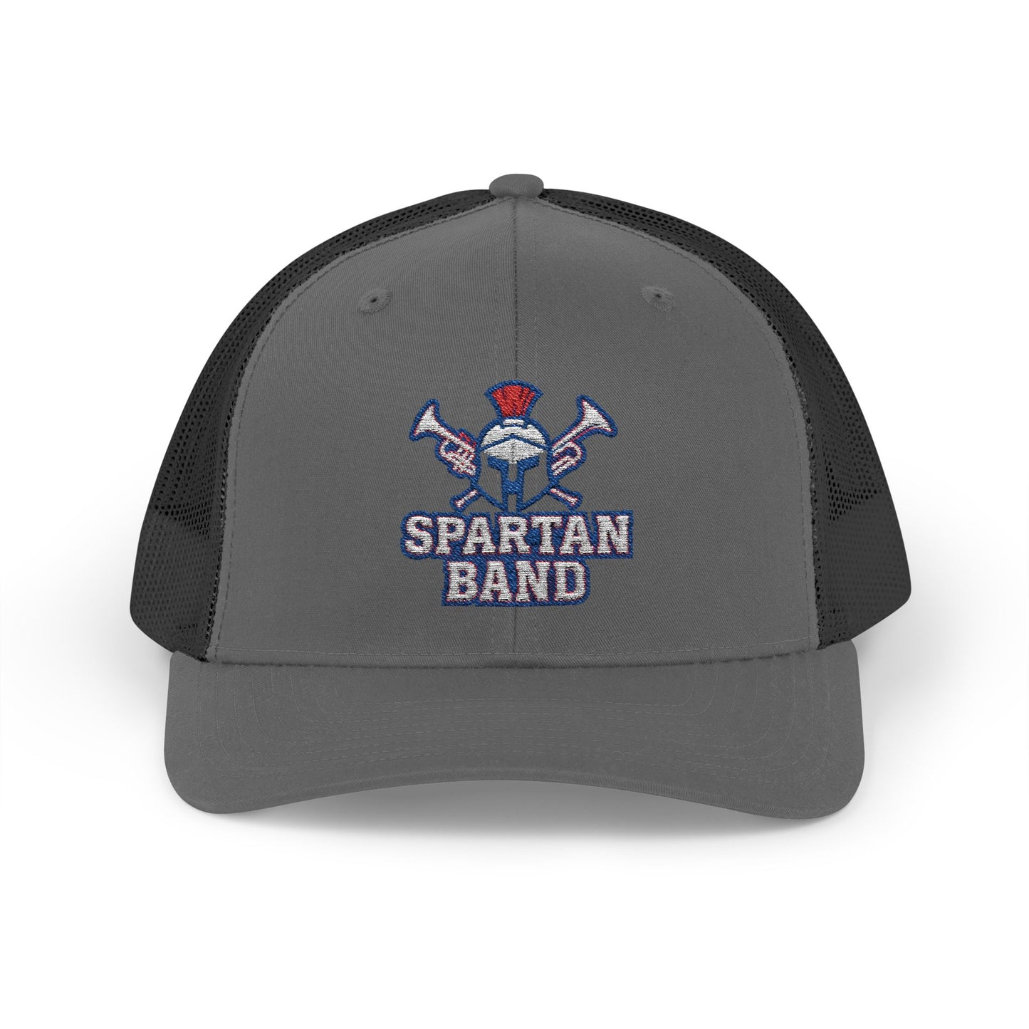 Spartan Band Embroidered Trucker Snapback