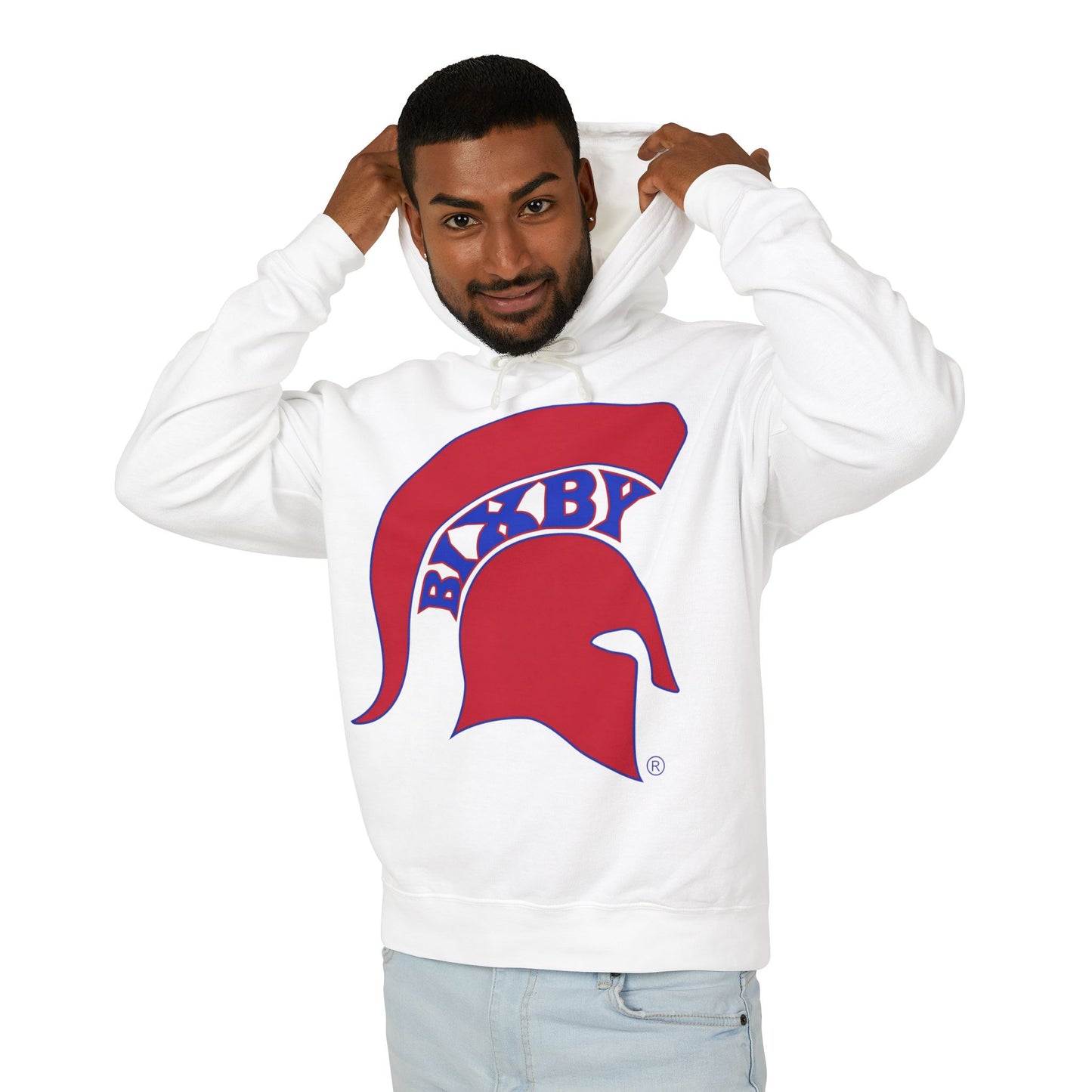 Bixby Spartan Red Logo Comfort Colors Hoodie