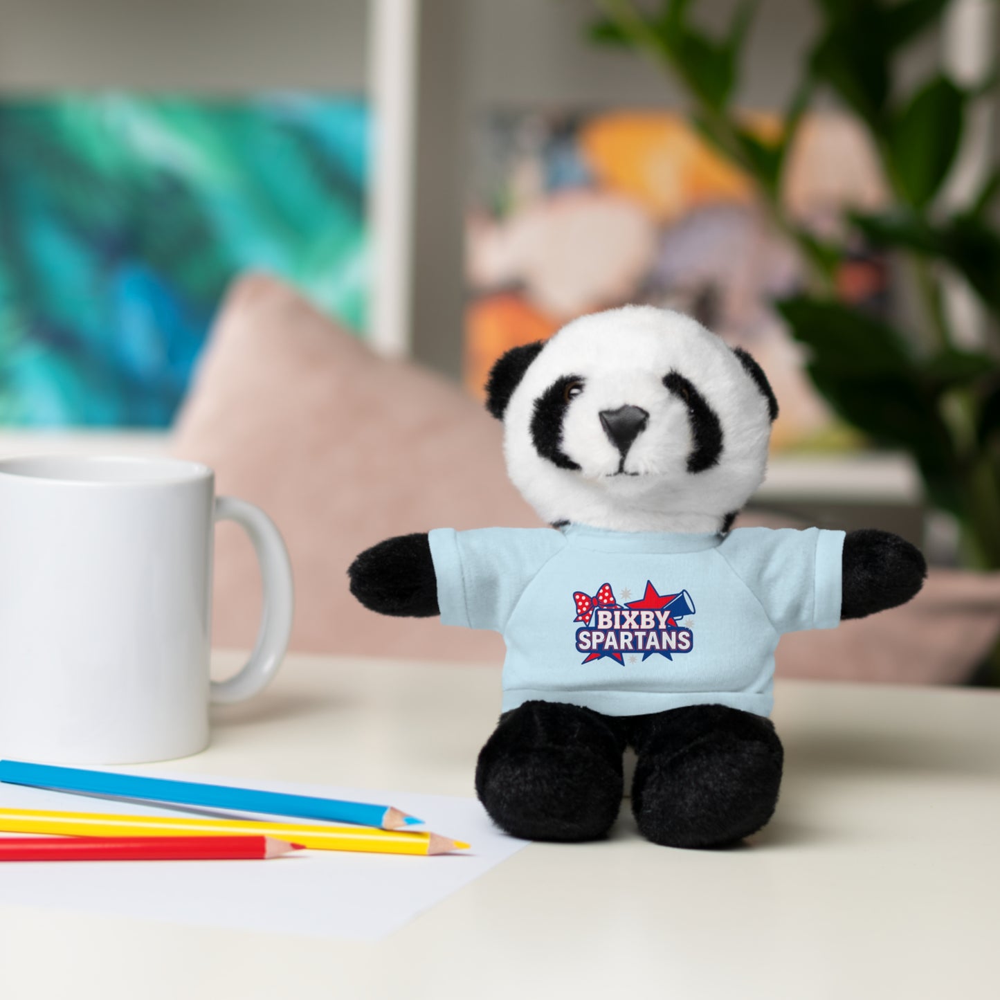 Spartan Cheer Stuffed Animal Logo
