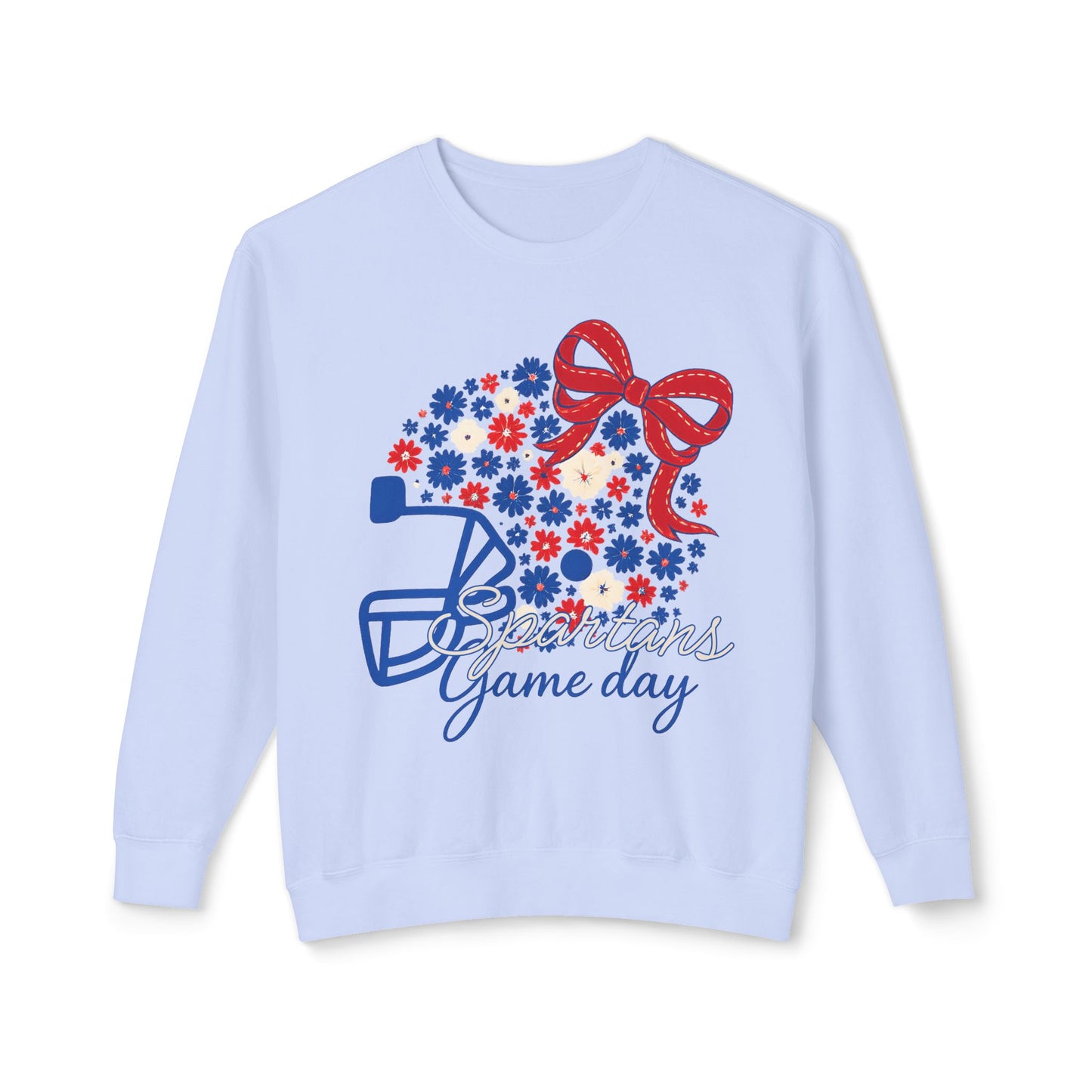 Spartans Floral Helmet Premium Comfort Colors Sweatshirt