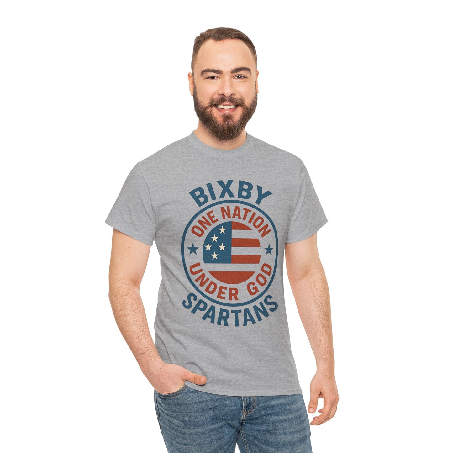 Spartans One Nation Under GOD Gildan Tee