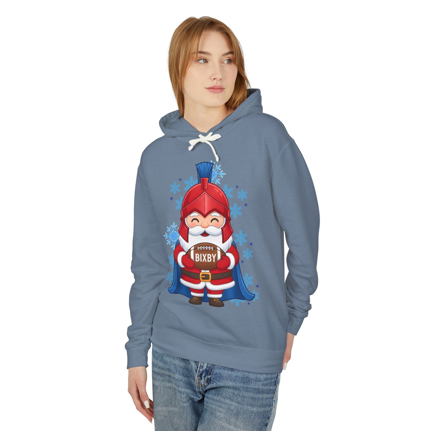 Spartan Football Santa Premium Comfort Colors Hoodie