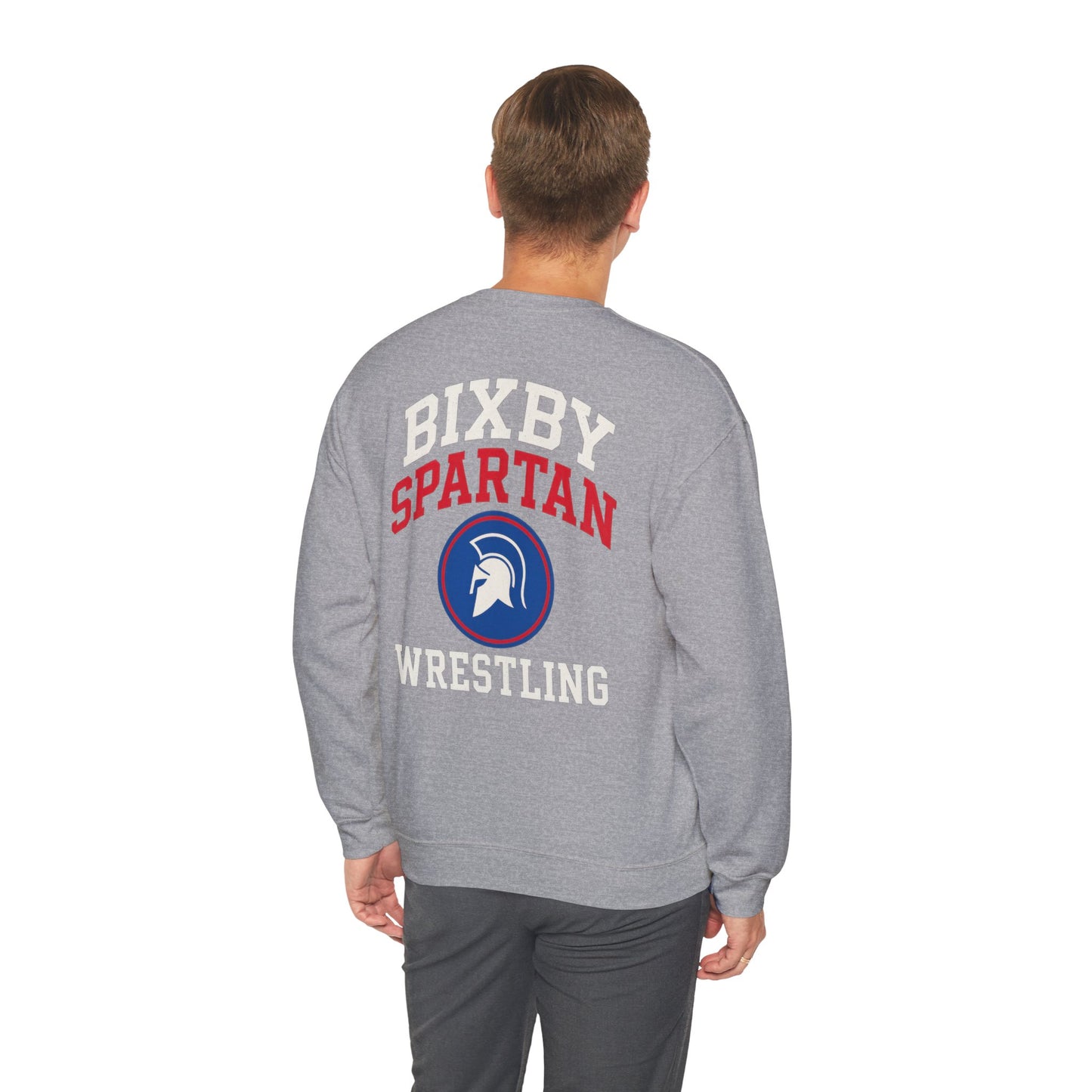 Bixby Spartan Wrestling Gildan Sweatshirt