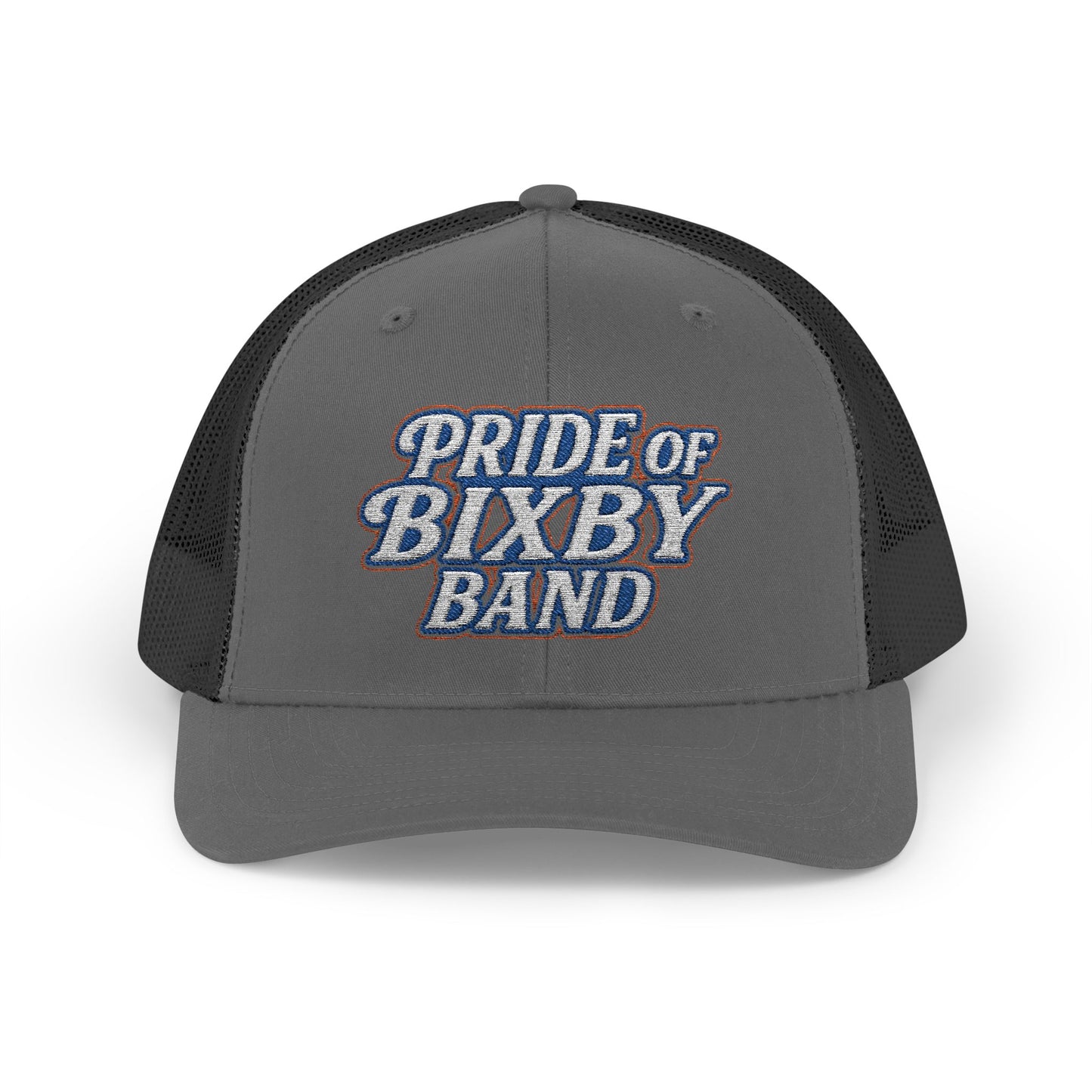 Pride of Bixby Band Embroidered Trucker Snapback