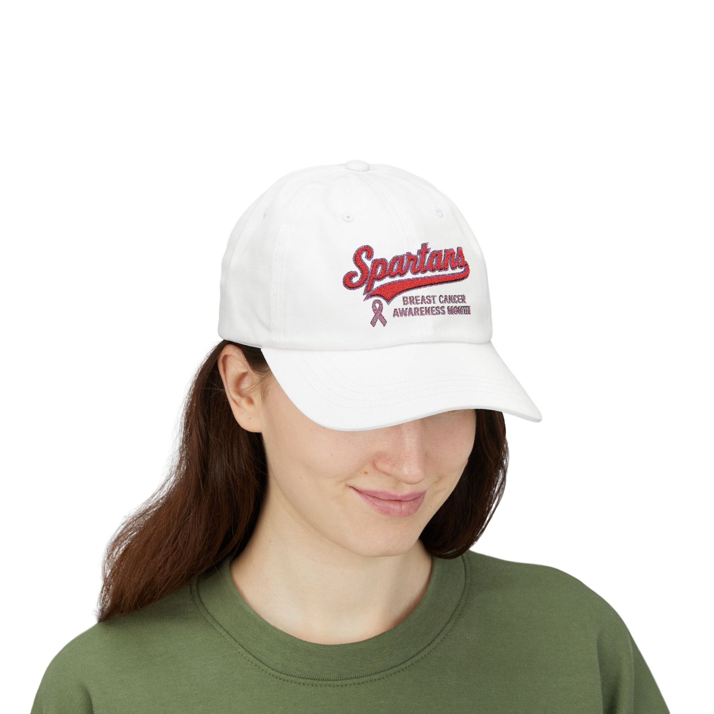 Spartan Breast Cancer Awareness Embroidered Classic Ballcap