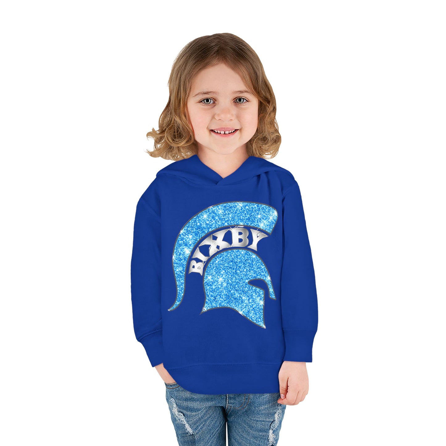Bixby Spartans Blue Bling Toddler Rabbit Skins Sweatshirt