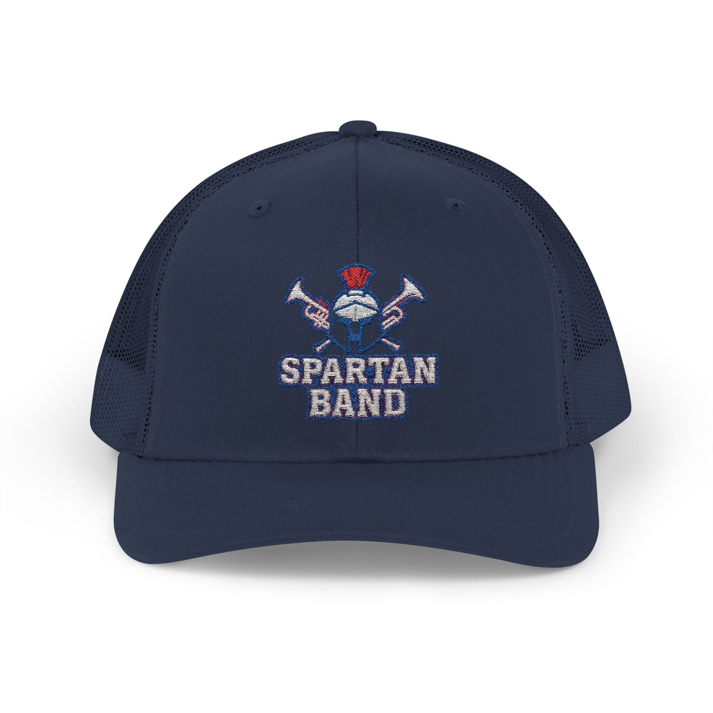 Spartan Band Embroidered Trucker Snapback