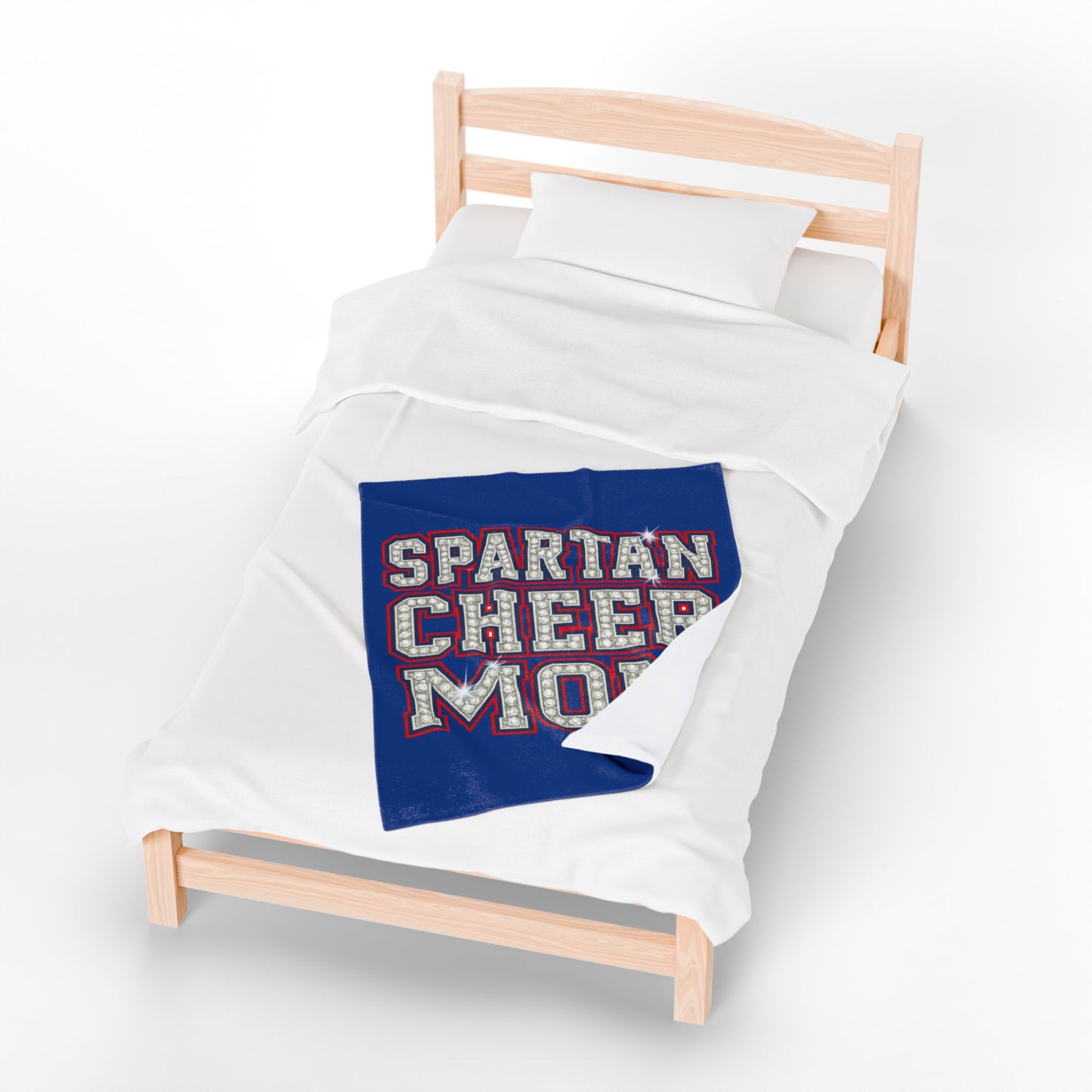 Spartan Cheer Mom Velveteen Plush Blanket