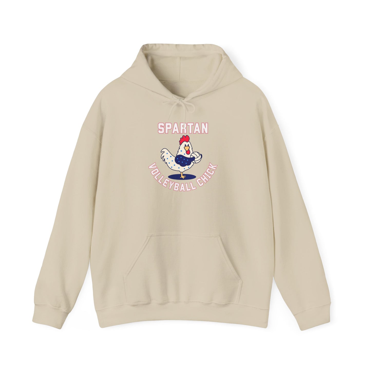 Bixby Spartan Volleyball Chick Gildan Hoodie