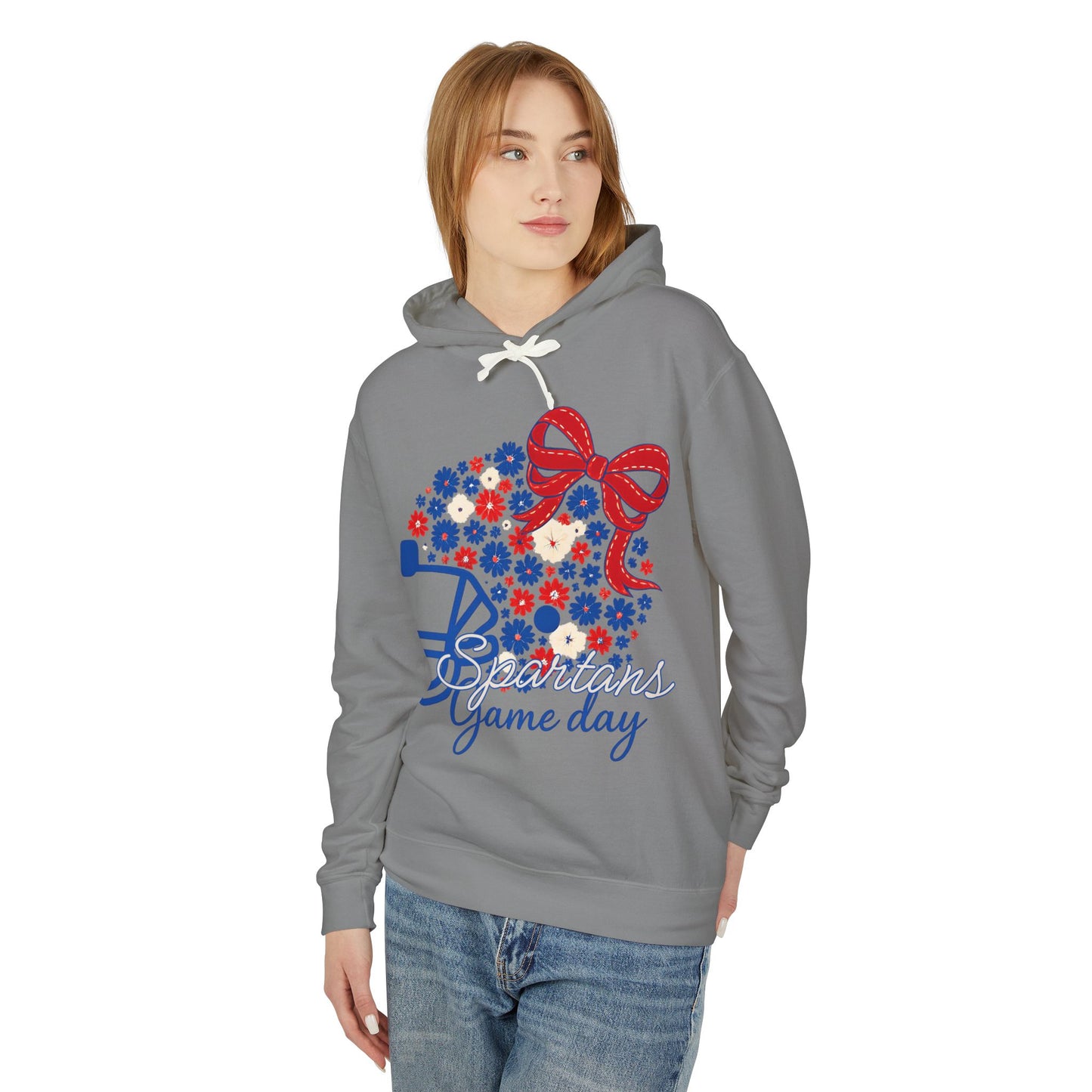 Spartans Floral Helmet Premium Comfort Colors Hoodie