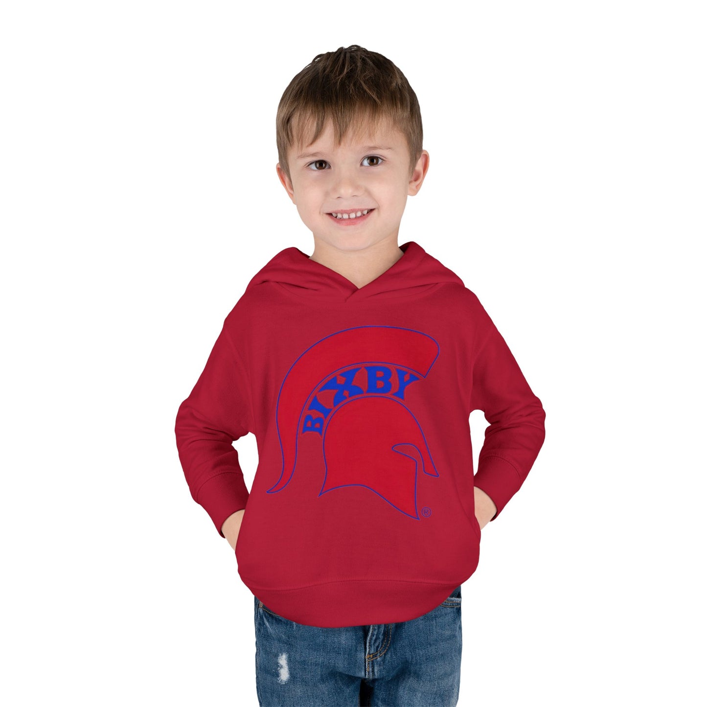 Bixby Spartans Blue Logo Toddler Rabbit Skins Hoodie