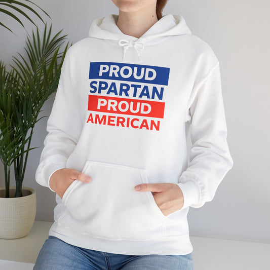 Proud Spartan Proud American Gildan Hoodie