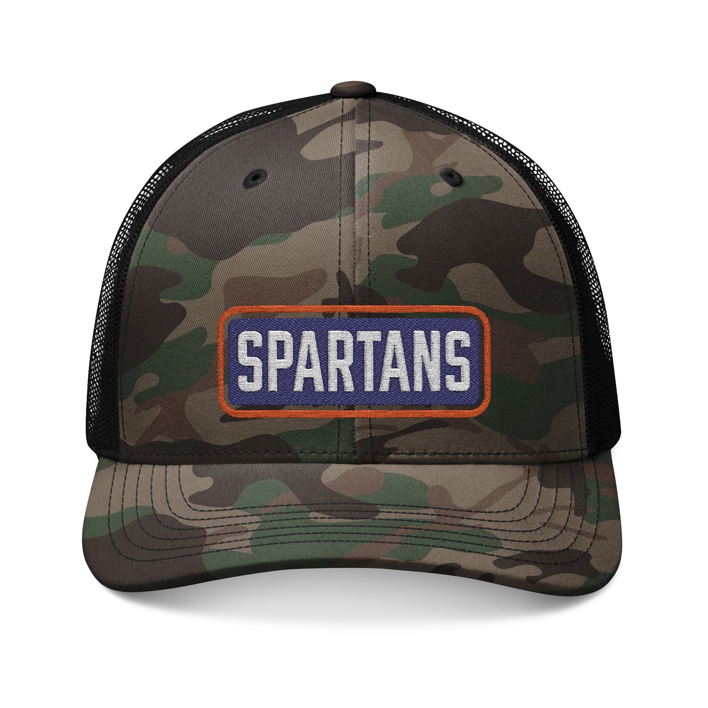 Spartans Embroidered Camouflage Trucker Hat