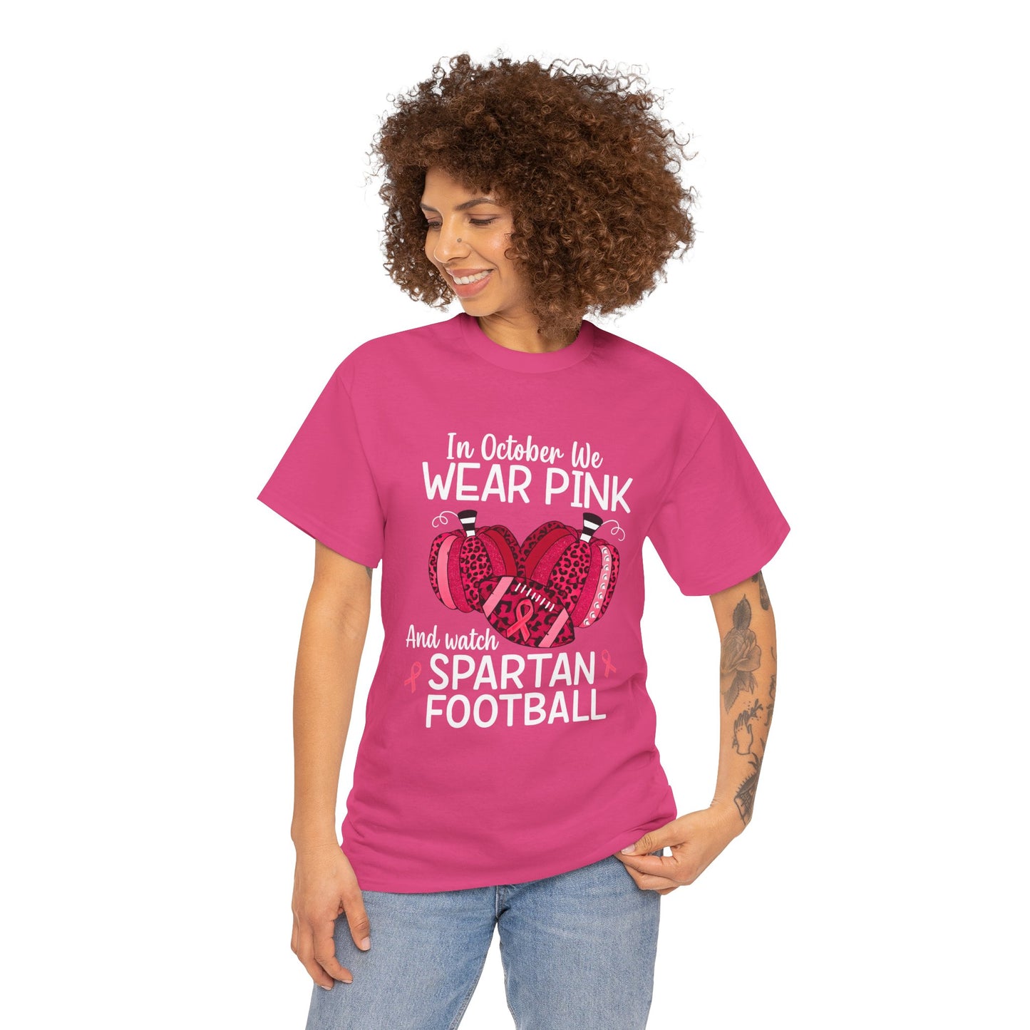 Wear Pink October Breast Cancer Awareness Gildan Tee
