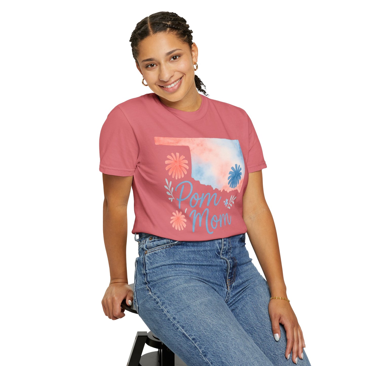 Pom Mom Bixby OK Watercolor Comfort Colors Tee