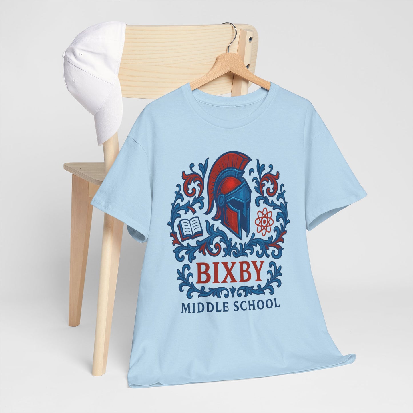 Floral Spartan Bixby Middle School Gildan Tee