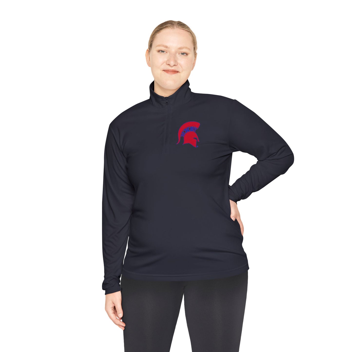 Spartan Red Logo Quarter-Zip Pullover