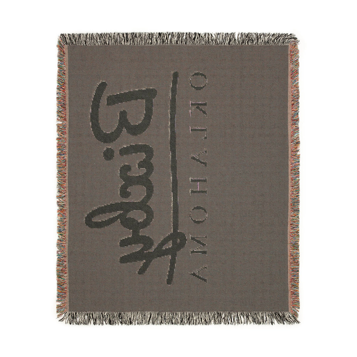 Bixby Garden Script Woven Throw Blanket