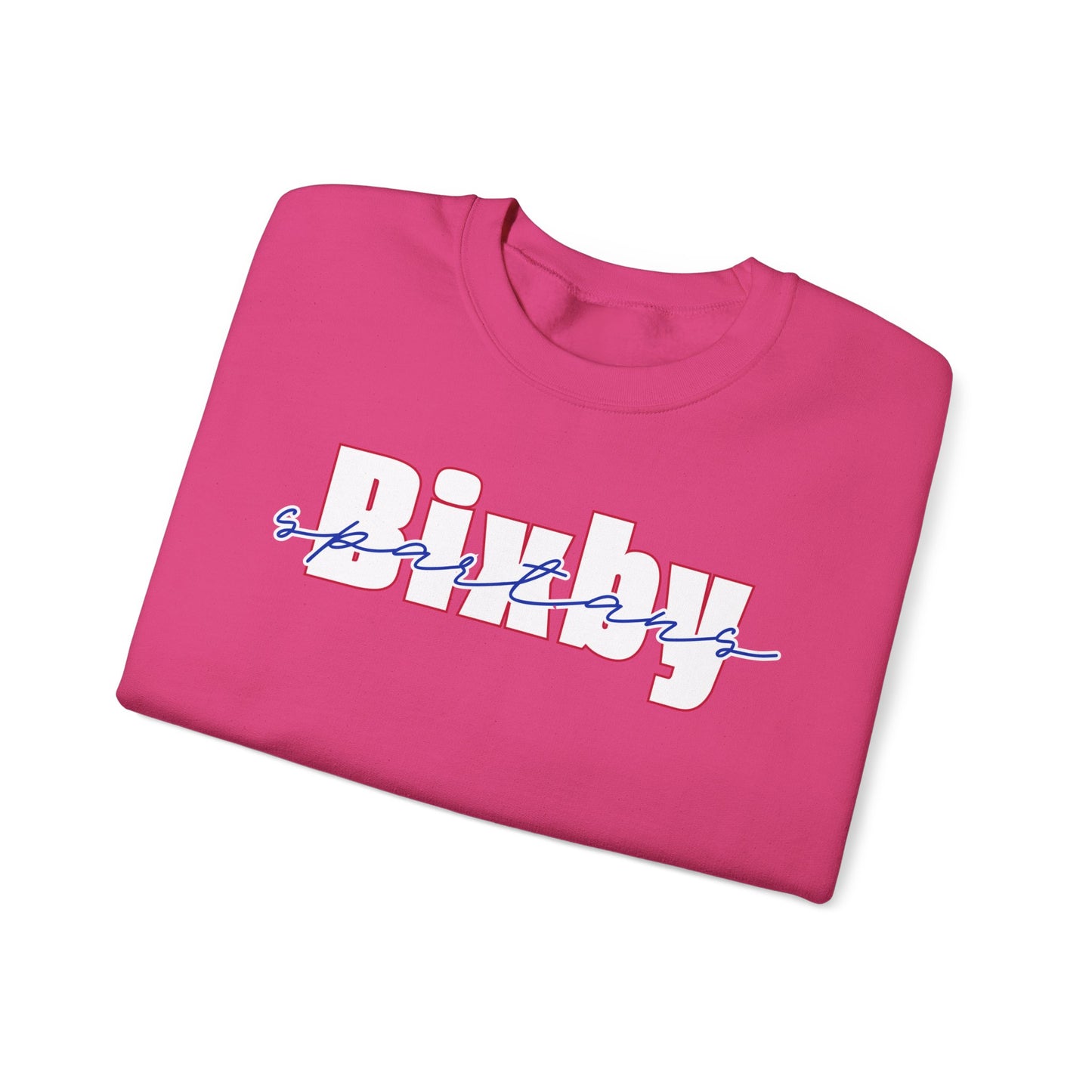Bixby Spartans Cursive Gildan Sweatshirt