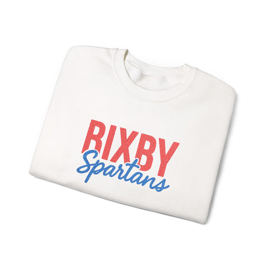 Bixby Spartans Embroidered Gildan Sweatshirt