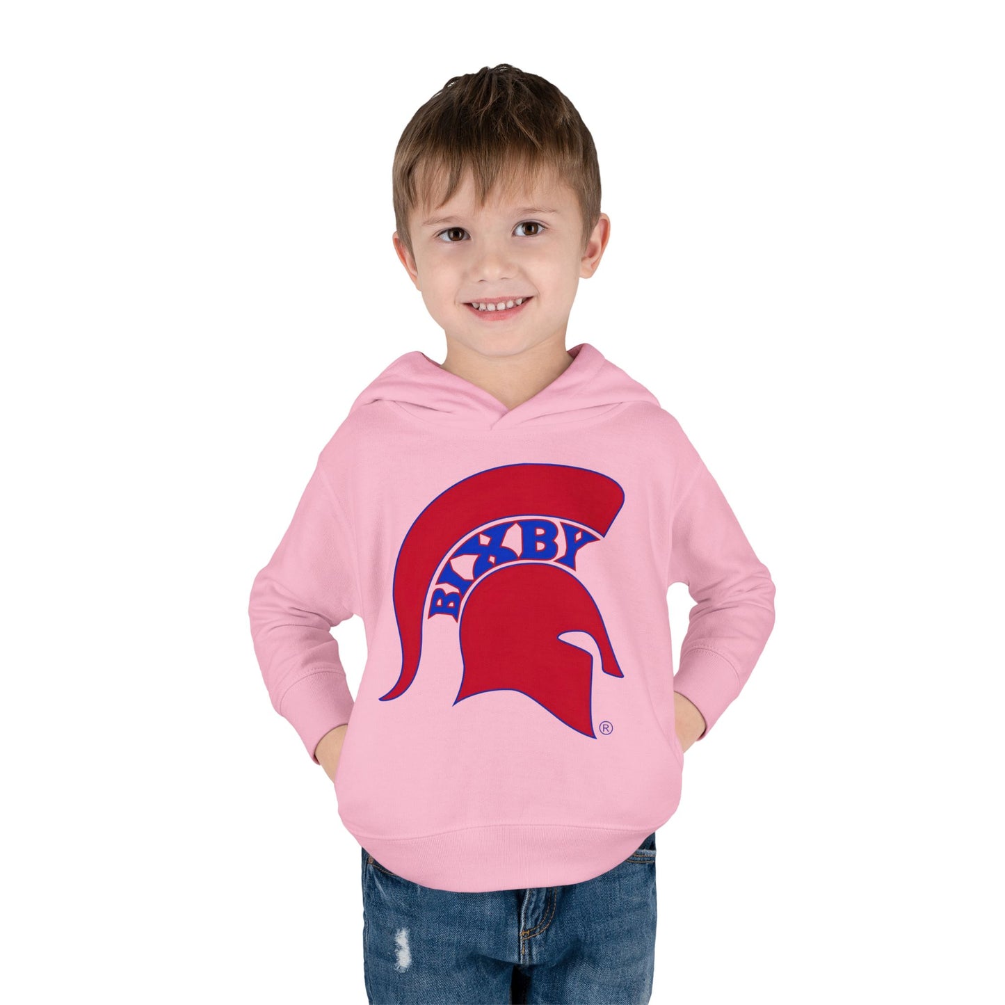 Bixby Spartans Blue Logo Toddler Rabbit Skins Hoodie