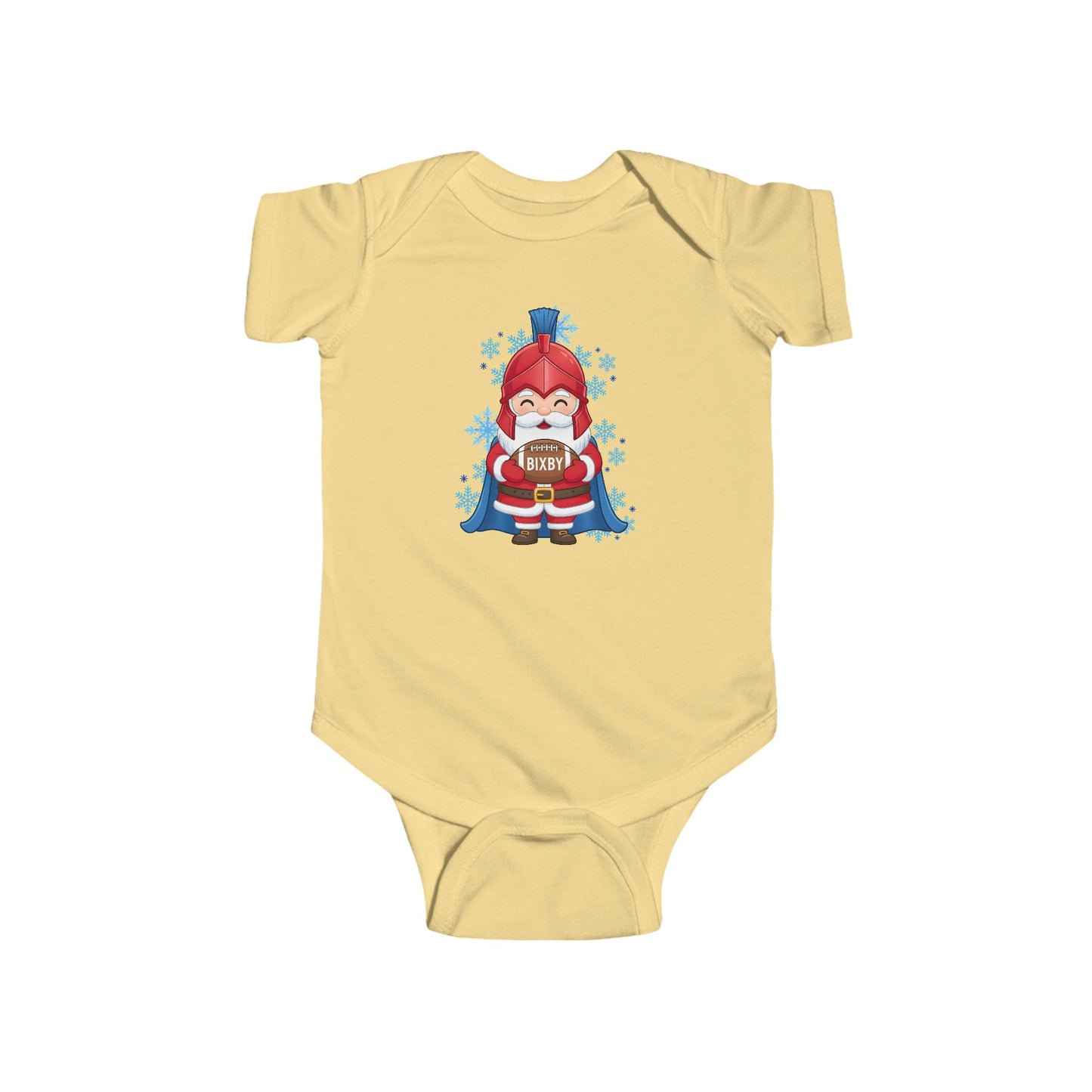 Spartan Football Santa Infant Rabbit Skins Onesie