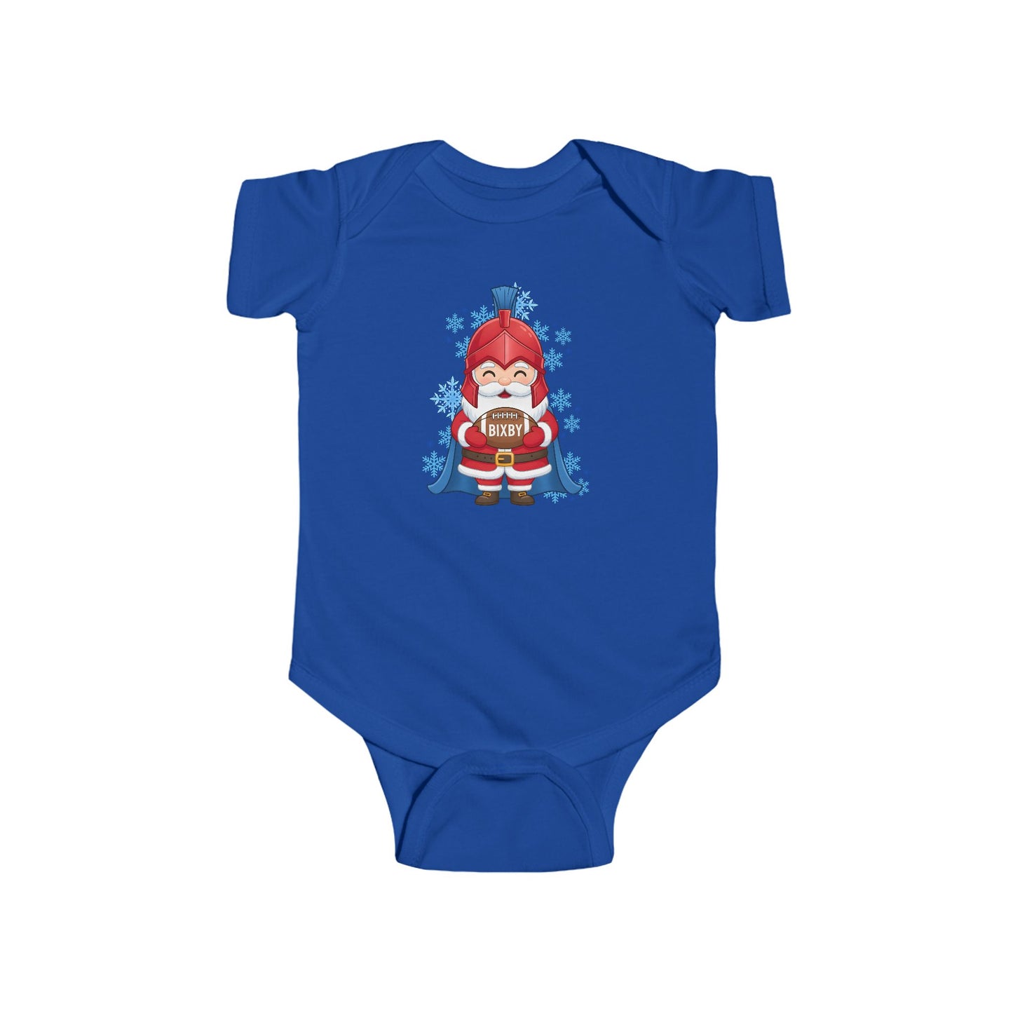 Spartan Football Santa Infant Rabbit Skins Onesie