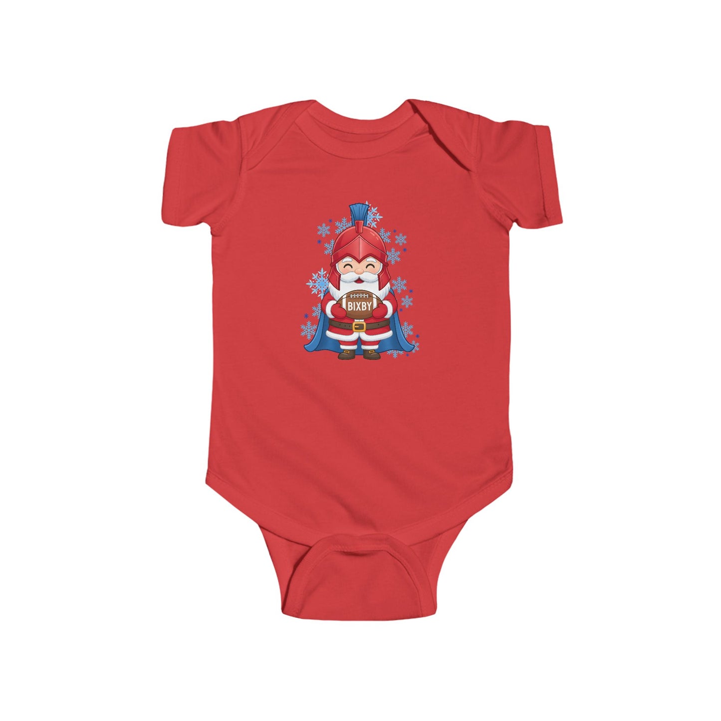 Spartan Football Santa Infant Rabbit Skins Onesie