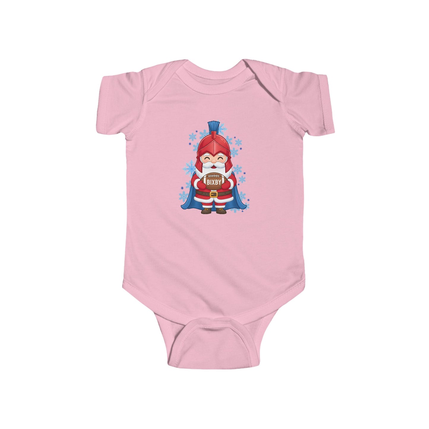 Spartan Football Santa Infant Rabbit Skins Onesie