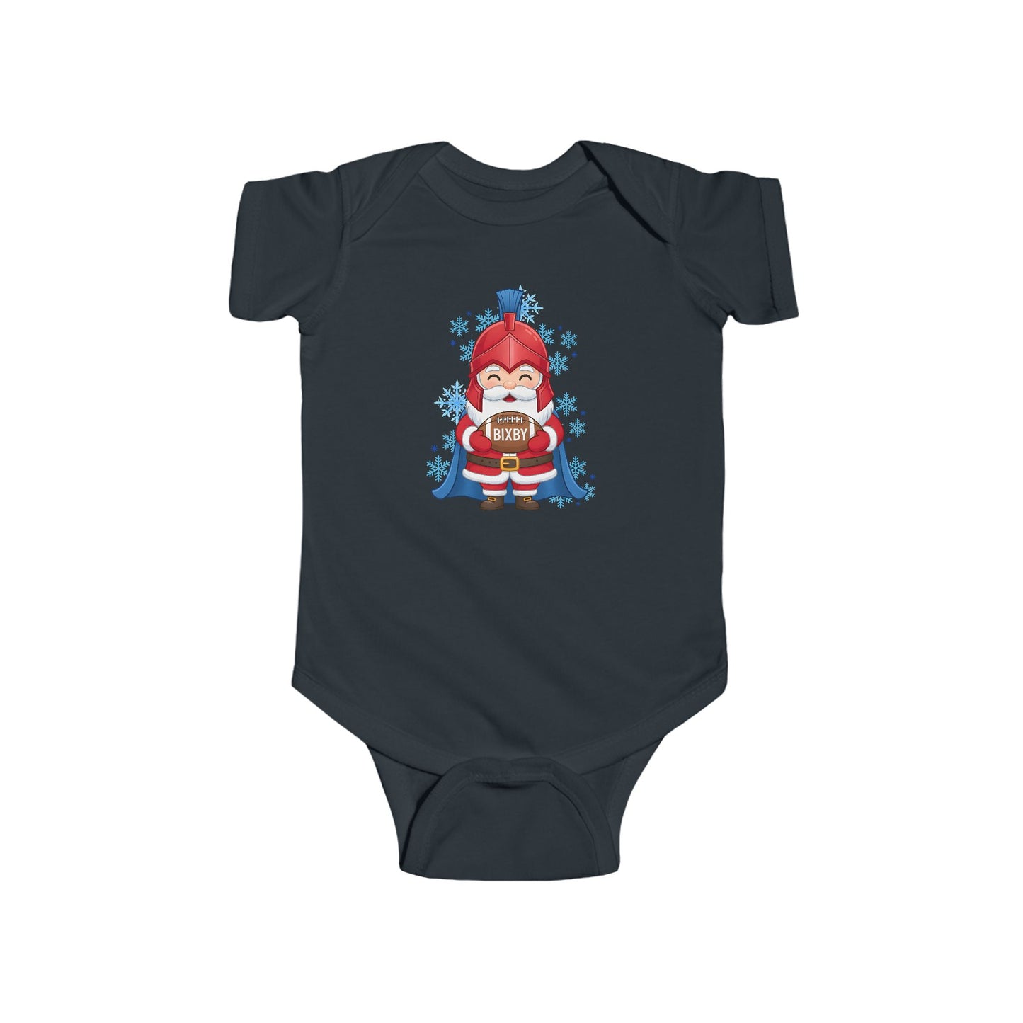 Spartan Football Santa Infant Rabbit Skins Onesie