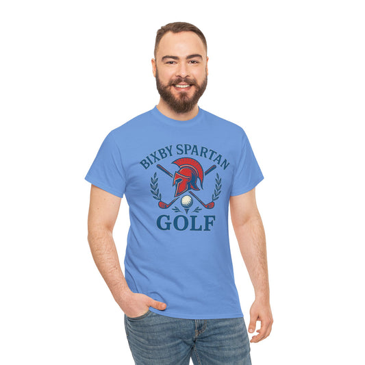 Bixby Spartans Golf Crest Gildan Tee