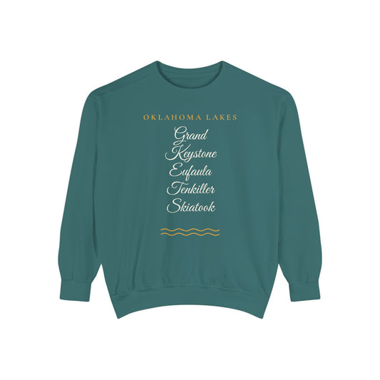 Oklahoma Lakes Crewneck Sweatshirt | Comfort Colors