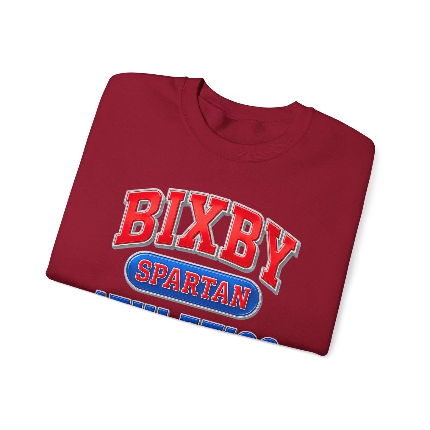 Bixby Spartan Athletics Metallic Gildan Sweatshirt