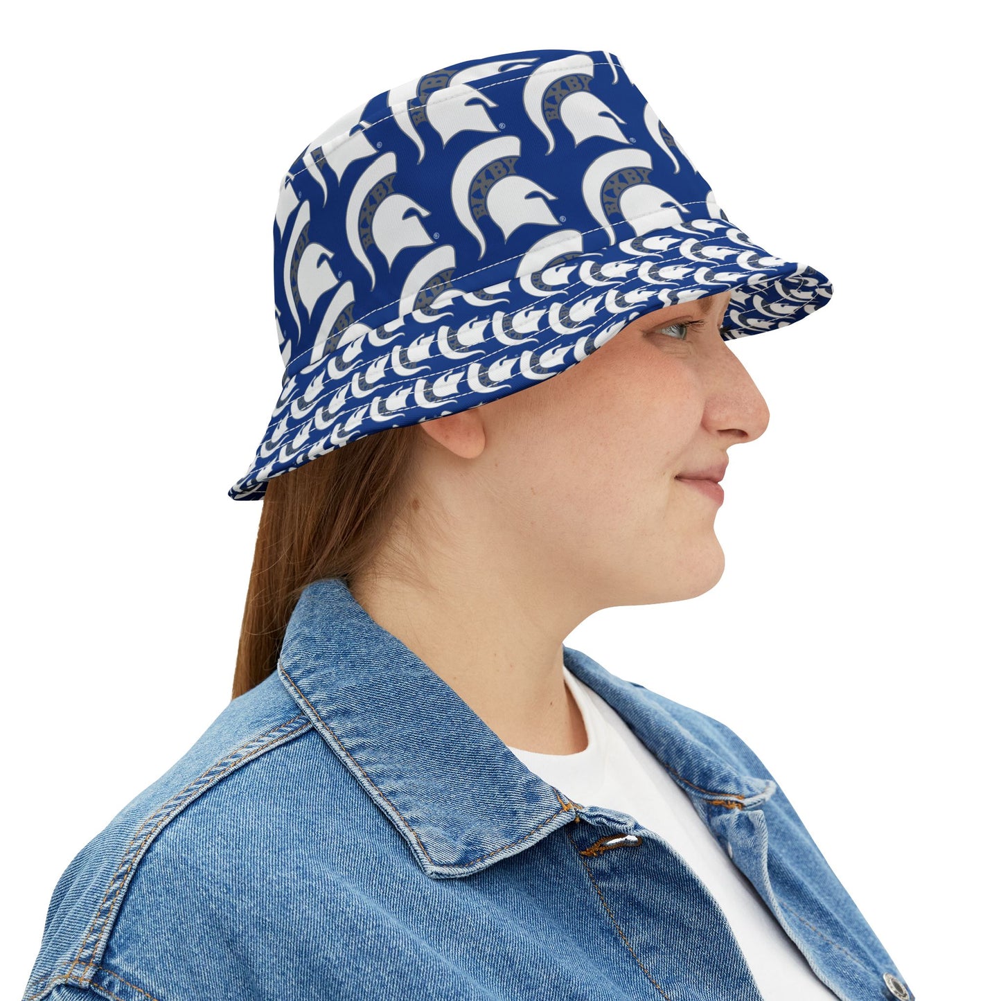 Spartan White Logo Bucket Hat