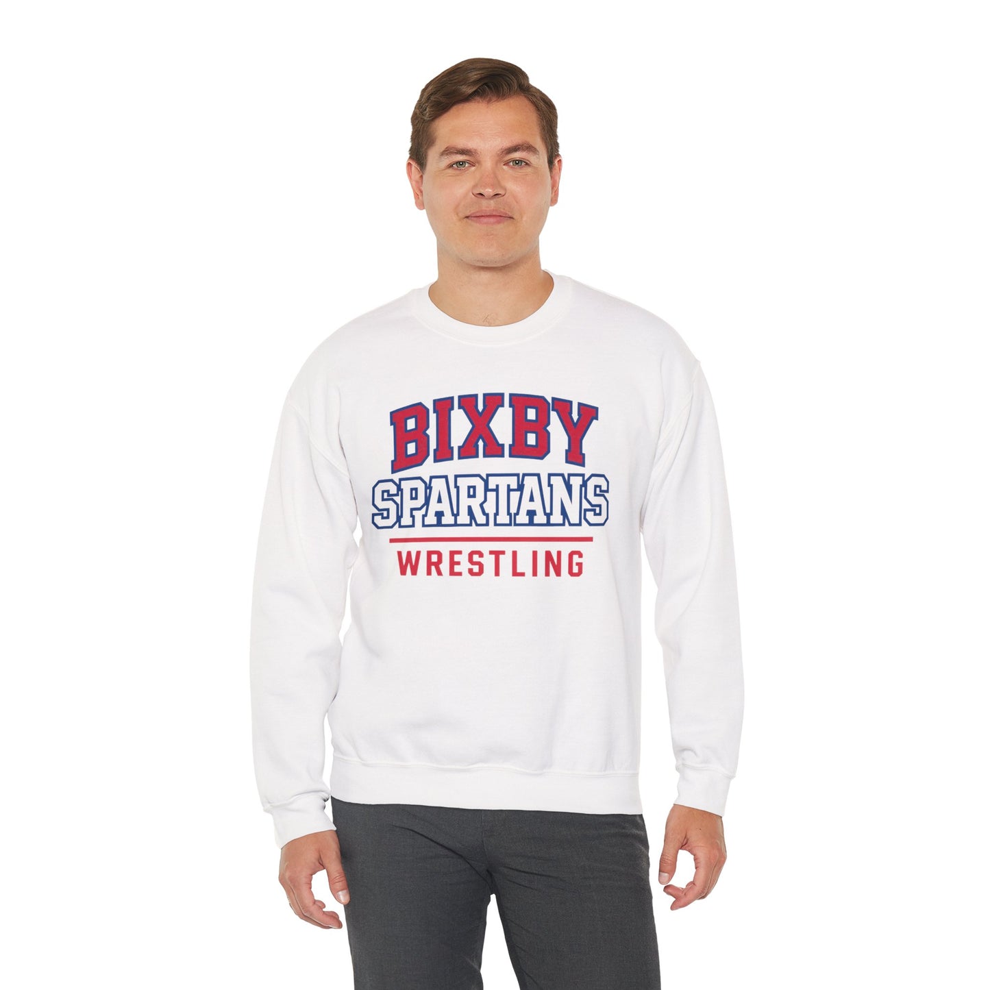 Bixby Spartan Wrestling Gildan Sweatshirt