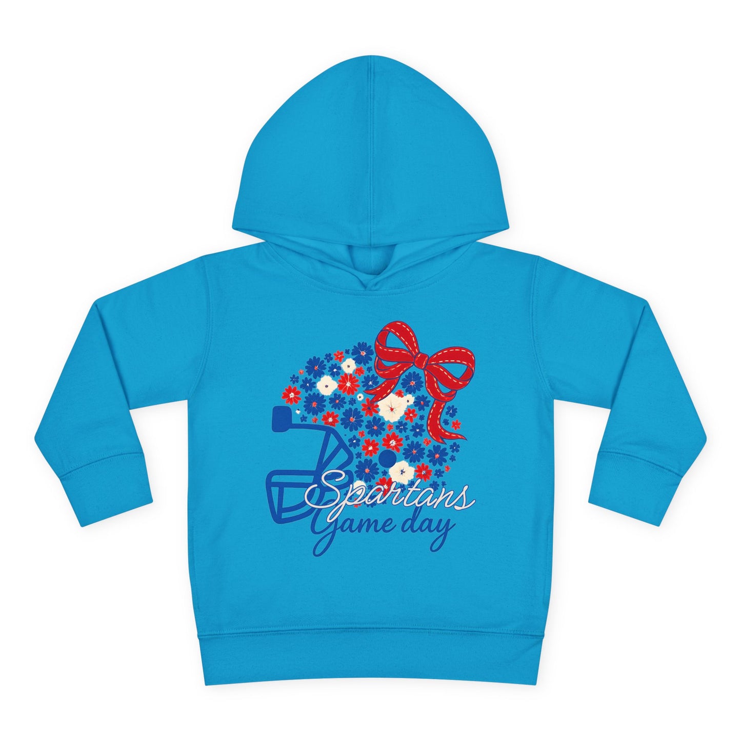 Bixby Spartans Floral Gameday Helmet Toddler Rabbit Skins Hoodie