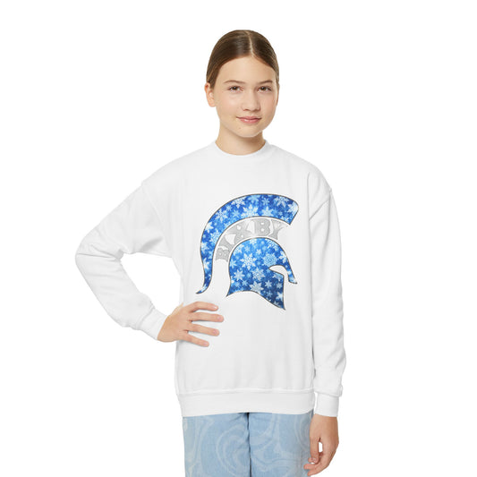 Bixby Spartan Winterfrost Youth Gildan Sweatshirt