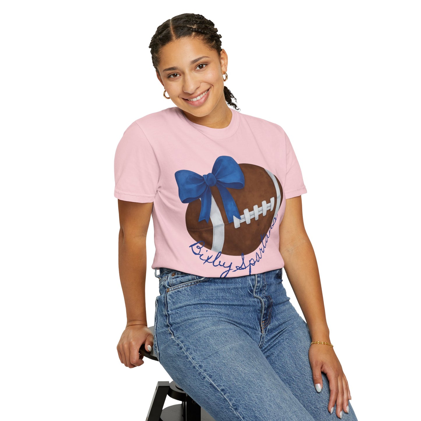 Cheer and Football Comfort Colors Tee