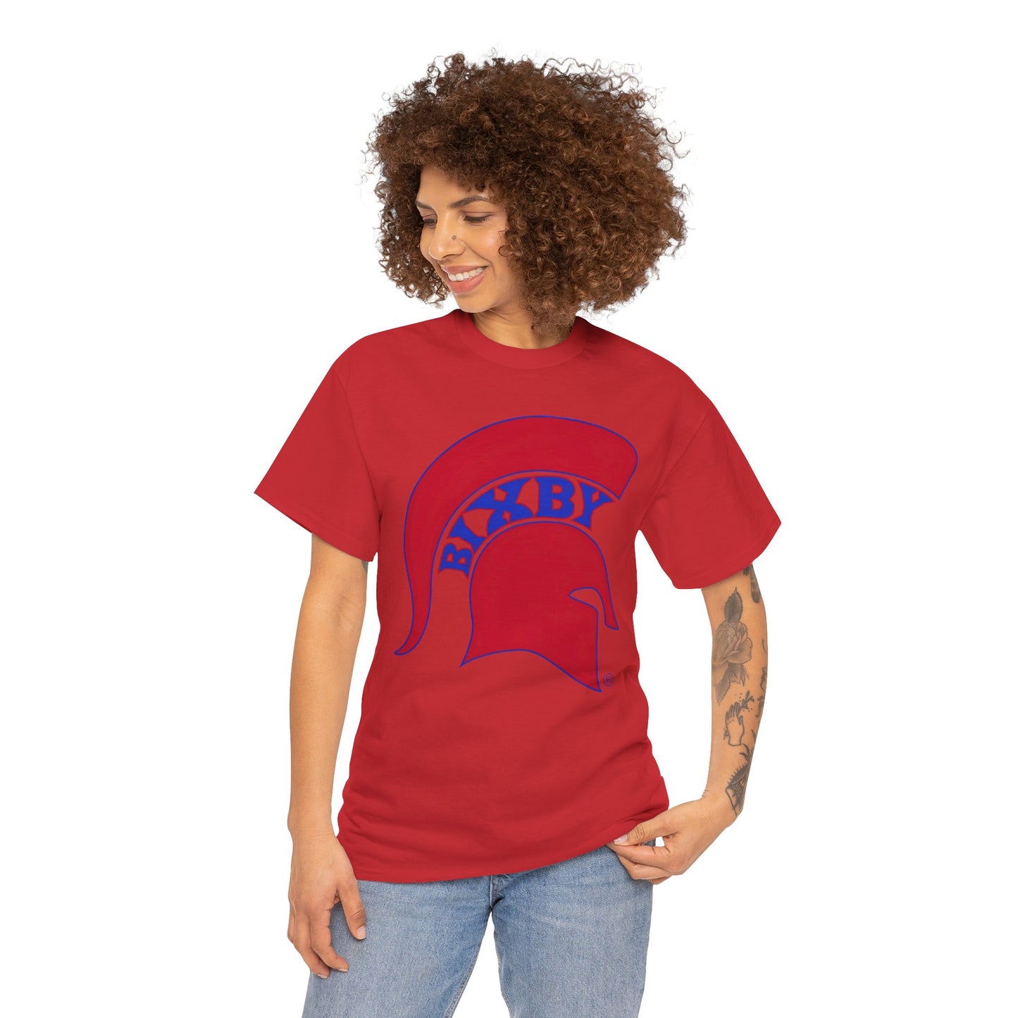 Spartan Red Logo Gildan Tee