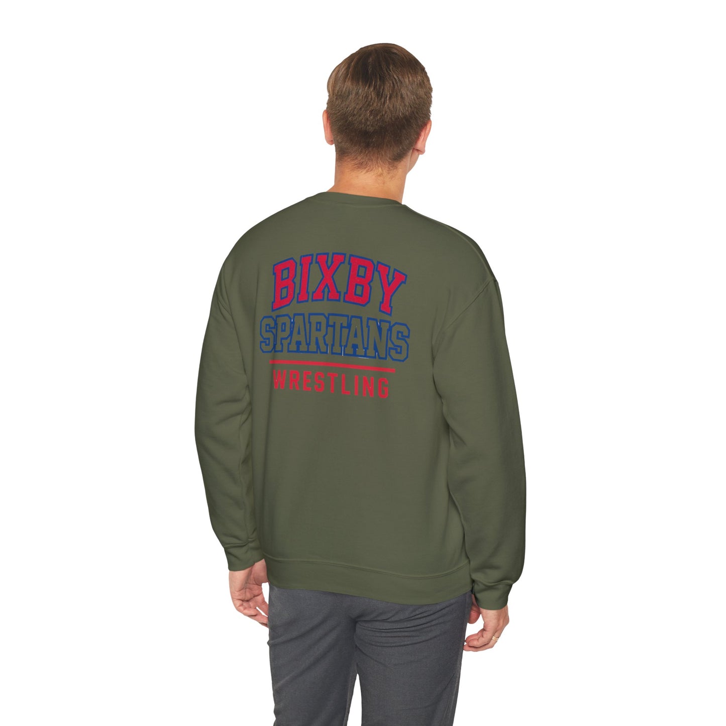 Bixby Spartan Wrestling Gildan Sweatshirt