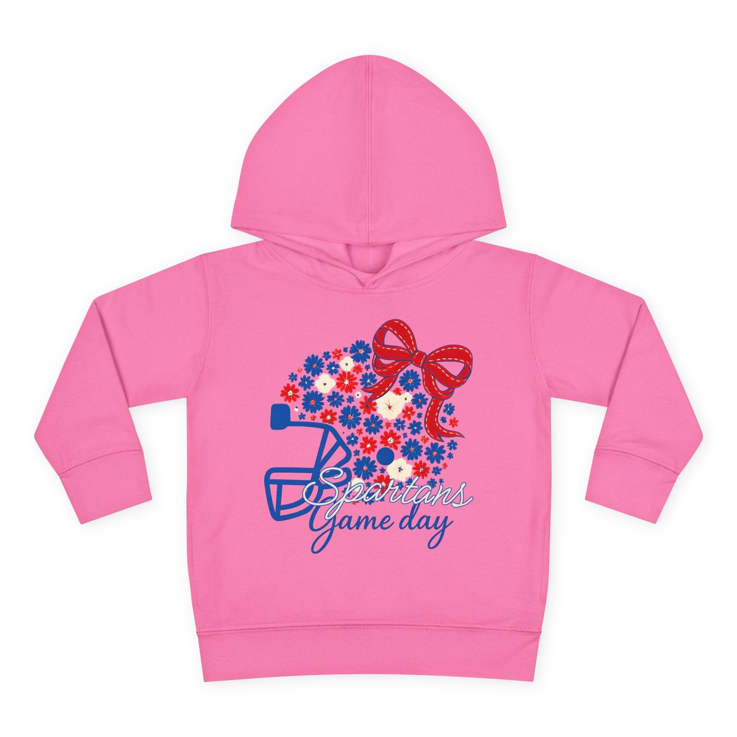 Bixby Spartans Floral Gameday Helmet Toddler Rabbit Skins Hoodie