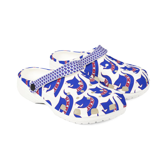 Spartan Blue Logo Crocs