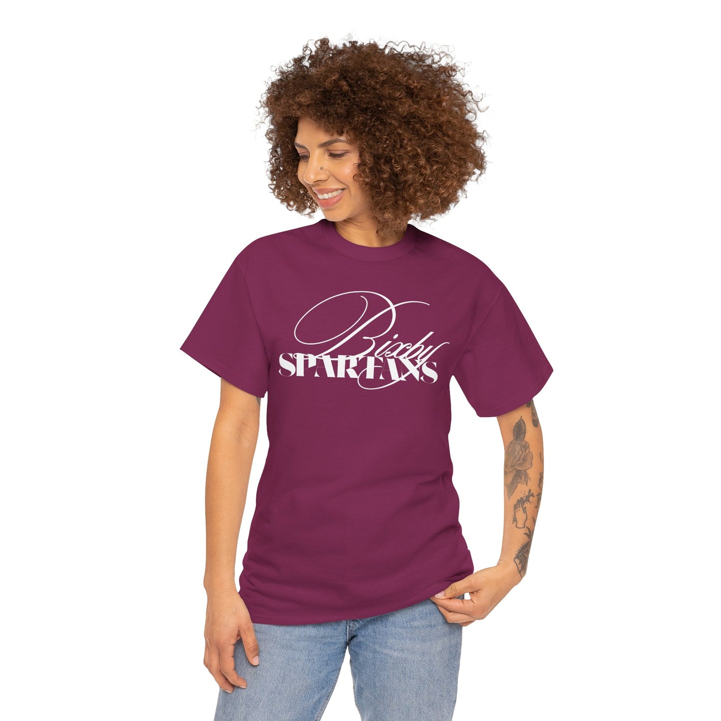 Bixby Spartans Cursive Gildan Tee