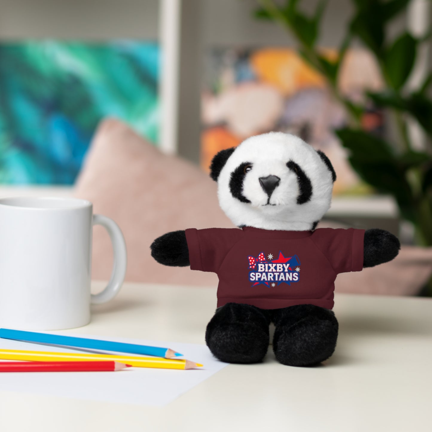 Spartan Cheer Stuffed Animal Logo