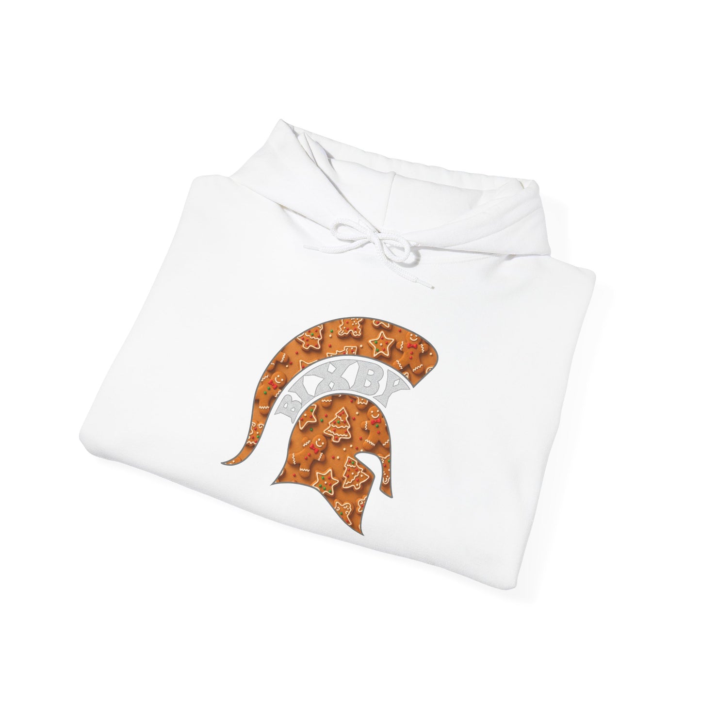 Bixby Spartan Gingerbread Gildan Hoodie