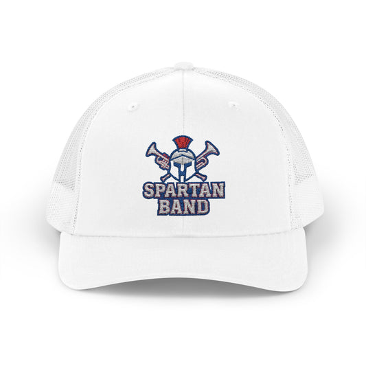 Spartan Band Embroidered Trucker Snapback